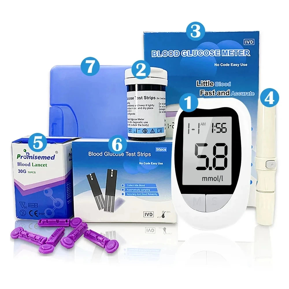 High Precision Digital Glucometer with Results in Seconds - Complete Kit