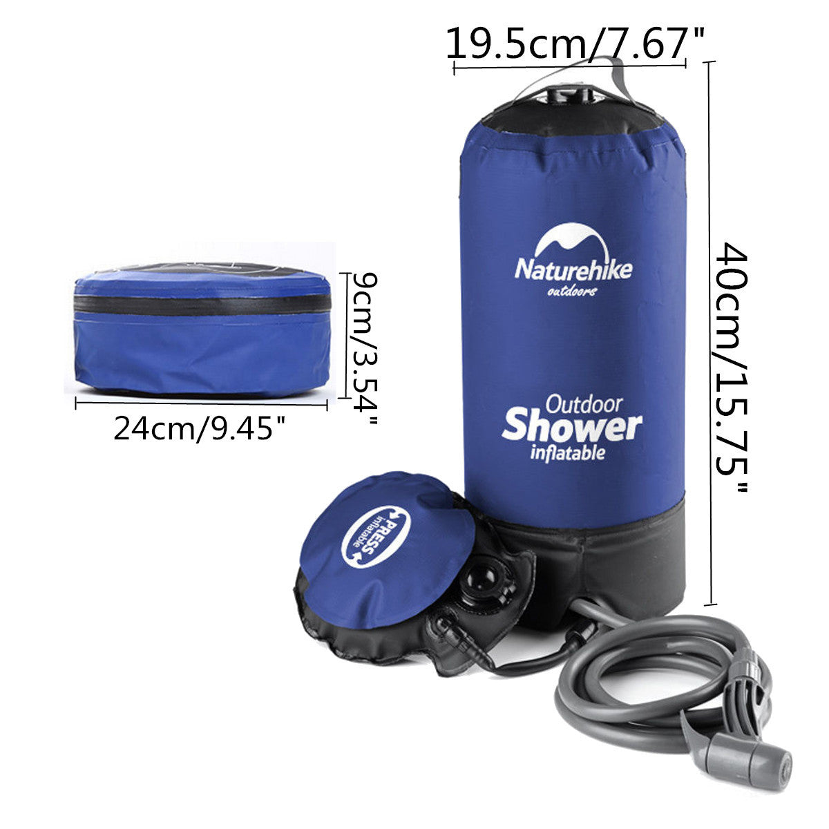 Outdoor shower bag ideal for camping