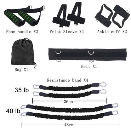 Complete training set with ropes
