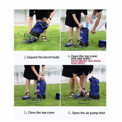 Outdoor shower bag ideal for camping
