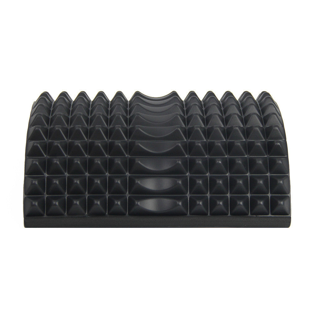 Yoga mat with teardrop waist pillow