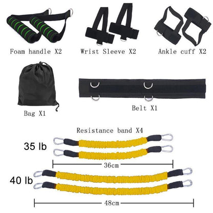 Complete training set with ropes