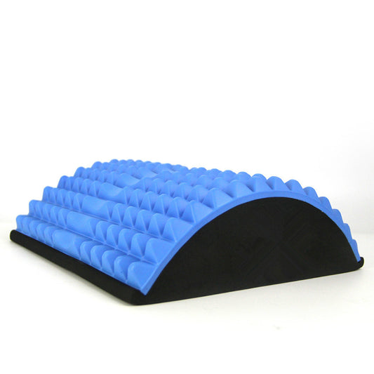 Yoga mat with teardrop waist pillow