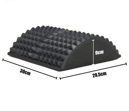 Yoga mat with teardrop waist pillow