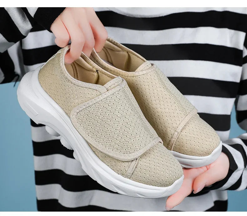 Women's Orthopedic Sneakers with Velcro Closure – Comfort in Your Daily Life – Non-Slip 
