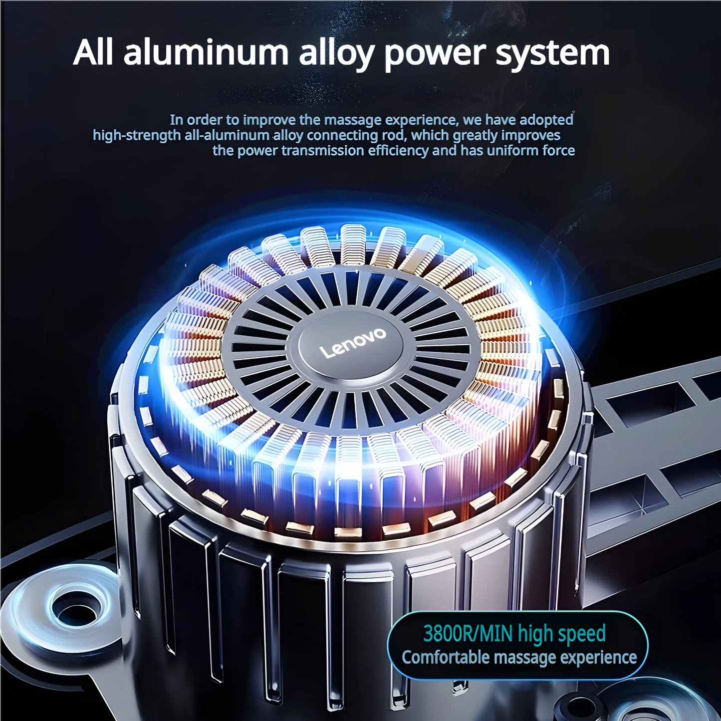 Lenovo Massage Gun, complete kit