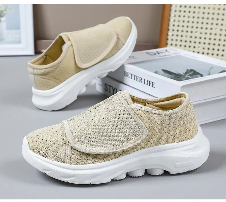 Women's Orthopedic Sneakers with Velcro Closure – Comfort in Your Daily Life – Non-Slip 