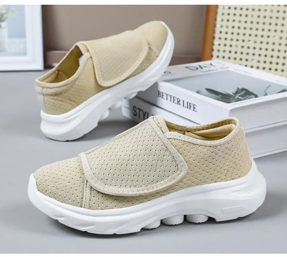 Women's Orthopedic Sneakers with Velcro Closure – Comfort in Your Daily Life – Non-Slip 
