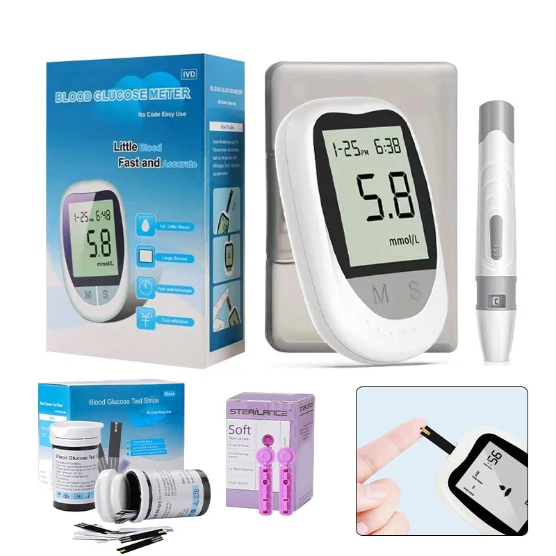High Precision Digital Glucometer with Results in Seconds - Complete Kit 