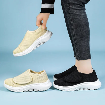 Women's Orthopedic Sneakers with Velcro Closure – Comfort in Your Daily Life – Non-Slip 