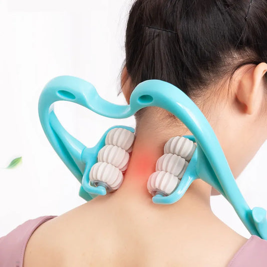 Relaxing neck, shoulder and leg massager