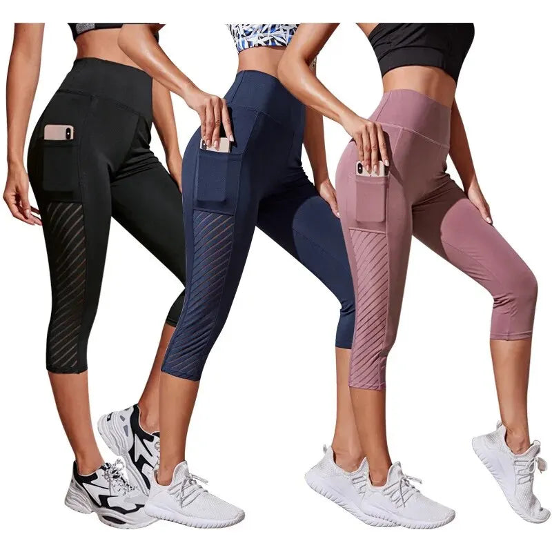 Women's shaping leggings with side pockets