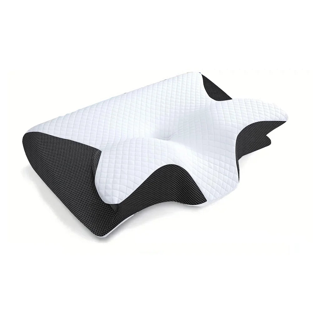 Ergonomic memory foam neck pillow