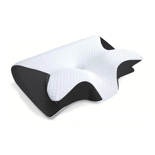 Ergonomic memory foam neck pillow