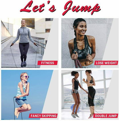 Fast and Tangle-Free Jump Rope with Bearings – Jump' Rope